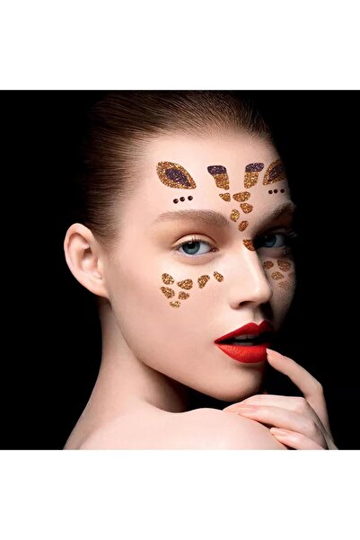 Flippy Temporary Face Sticker, Flippy, Makeup, Face Art, Halloween, Theater, Giraffe Design, Yellow