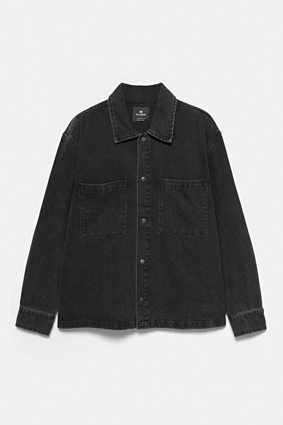 Pull & Bear Asit yıkamalı ince ceket