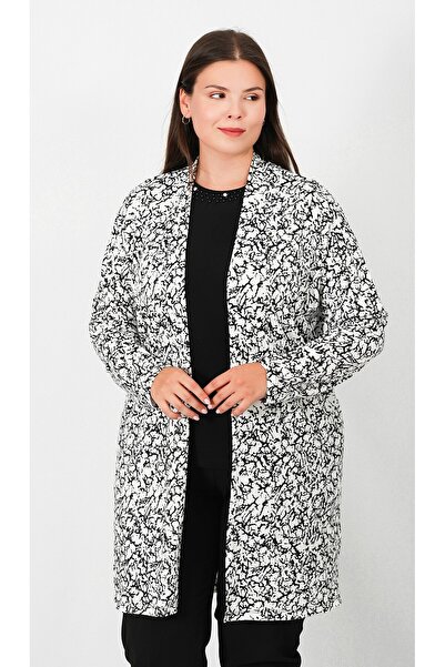 Lanze Digital Printed Sandy Long Coat Cardigan
