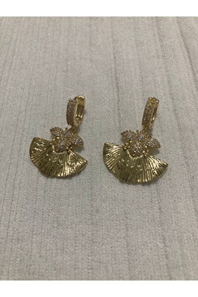 Gold güve küpe