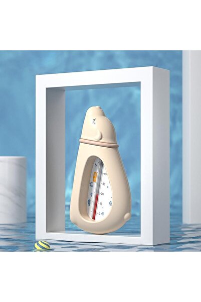 Flippy Bath Thermometer - Floating, Waterproof, Multifunctional, Polar Bear, 15x7.5x4 cm, Pink