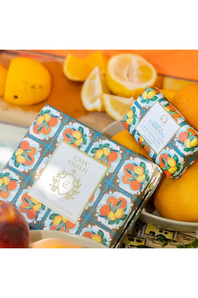 Casa Amalfi Gift set of handmade soap and soap dish, Casa Amalfi, Summer in Sorento, 150 g