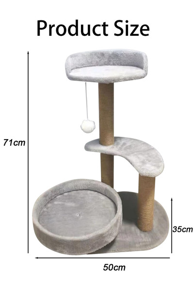 KidLe Cat Tree Cat Climbing Frame Cat Toys With Furry Ball
