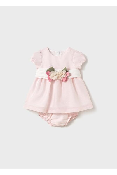 MAYORAL kız bebek elbise şort takım PEMBE