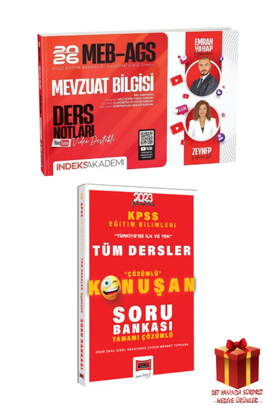 İndeks Akademi Emrah Vahap Özkaraca-Zeynep Salman|2026 MEB-AGS Mevzuat Bilgis...