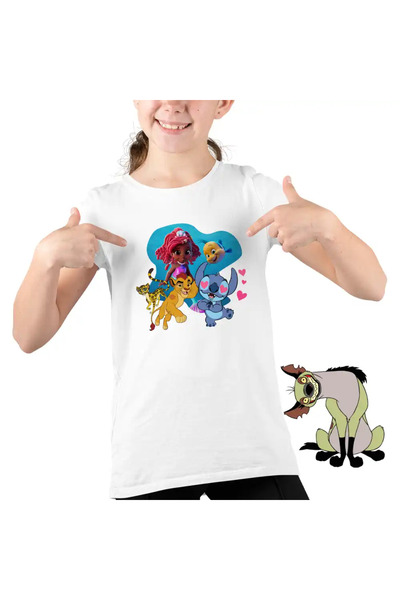 OEM Children's T-shirt for Girls Ariel Stitch Guard Felina Fuli Kion