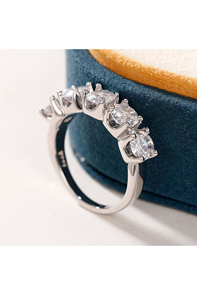 Choice 6 خواتم من الزركونيا المكعبة الكريستالية من هويتان، موديل F1569، للنسا...