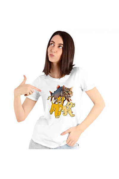 OEM Tricou Femei Trulimero Trulichina Pisica Peste Regele Leu Simba
