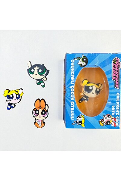 Buki'nin Atölyesi Jibbitz Terlik Süsü 3 Adet ve Powerpuff Girls Oyuncaklı Sabun