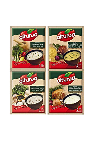 Altunsa Hazır Çorba Çeşitleri 4 lü Set – 60 g