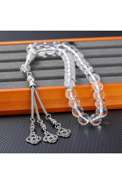 Choice YA3114-2 قلادة نسائية زرقاء أنيقة من الخرز على شكل عقدة وخاتم ومسبحة ص...