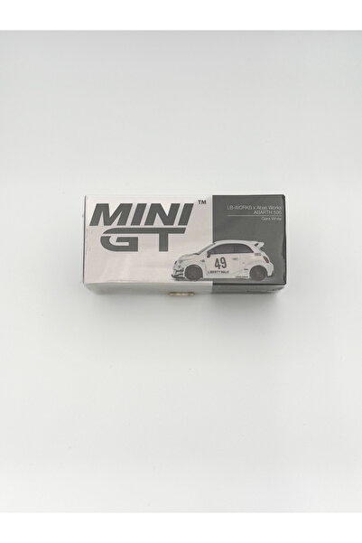 mini gt 1/64 LB-WORKS x Abas Works ABARTH 595 Gara White