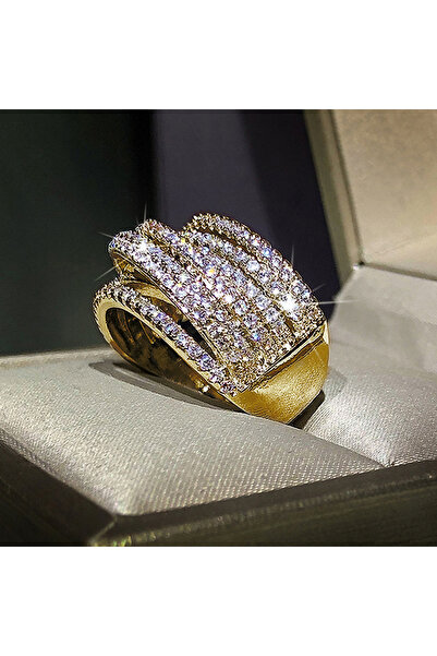 Choice8 8 Q100 Huitan Micro Paved CZ Bling Bling Women's Finger-rings Modern ...