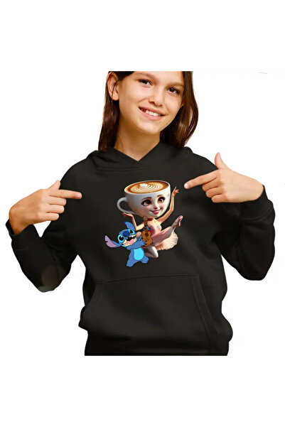 OEM Hanorac Copii Fete Stitch Balerina Cappucina Tiktok