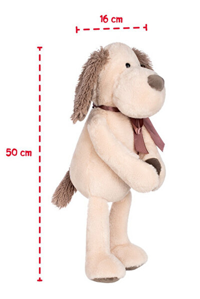 GENIO KIDS Soft plush dog FANCY - 50 cm, for big and small children, sleeping friend, special gift