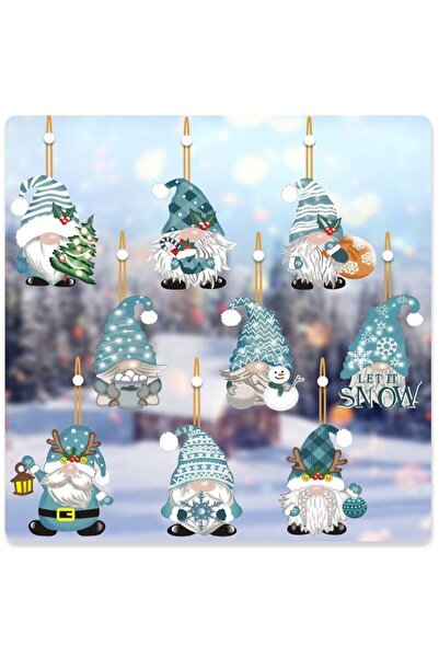 Flippy 18 Ξύλινα Χριστουγεννιάτικα Διακοσμητικά, Flippy, με Κορδόνι για Κρέμα στο Δέντρο, Μπλε