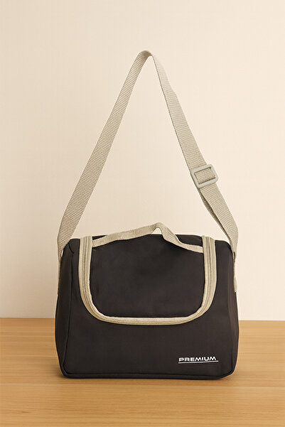 FATELLA Relaxion Black Thermal Lunch Box - Insulated Meal Bag for School and ...