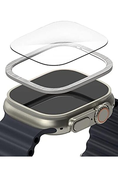 Ringke Apple Watch Ultra 2 / 1 Screen Protector 49mm) and Case |Bezel Styling & Glass- 49-01