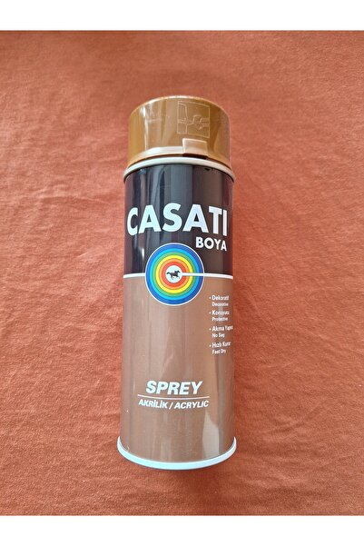 Casati Akrilik Sprey Boya 400 ml – Düz Açık Kahve RAL 8003, Hızlı Kuruyan