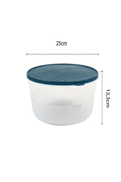 GenelTedarik Storage Container Round.3.4,5.6,5Lt Set of 3