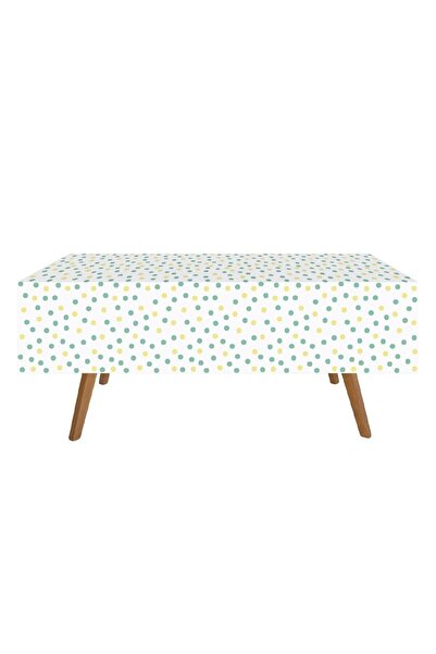 Flippy Rectangular Tablecloth 'La Multi Ani' 137 x 274 cm, PE Plastic, Waterproof, Multicolor