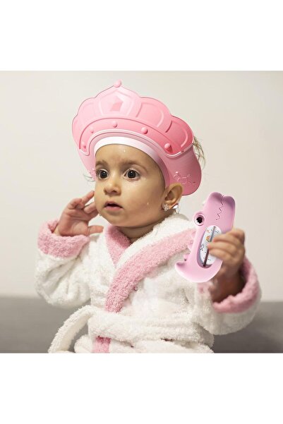 Flippy Shower Visor - Prevents Water and Shampoo on Face, Adjustable 0-12 yrs, TPE+PP, 20x23 cm, Cro