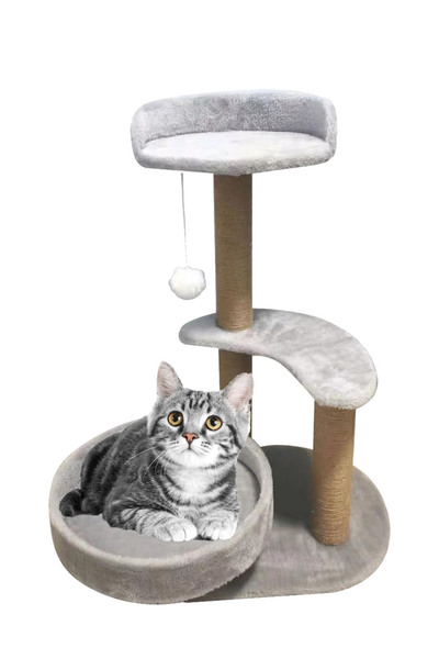 KidLe Cat Tree Cat Climbing Frame Cat Toys With Furry Ball