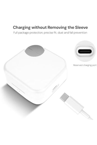 O Ozone Nothing buds Pro 2 Case Cover | Silicone Protective Headphone case White