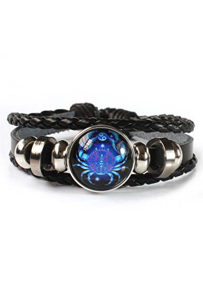 Choice YA0722-11-سرطان 12 علامة زودياك سحر كوكبة سوار مضيء للرجال أزياء متعددة الطبقات نحن