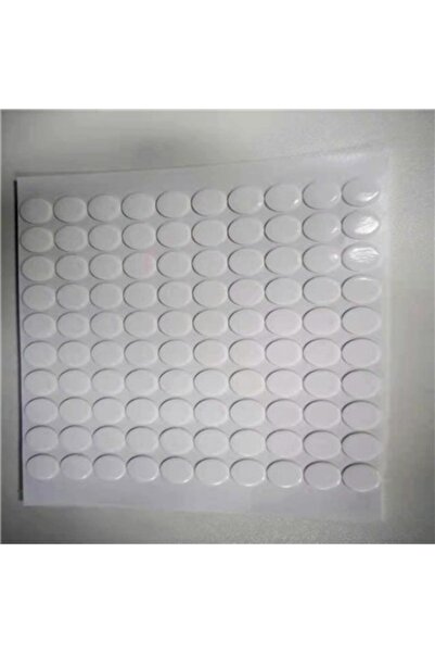 Flippy 100 Balloon Stickers, For fixing balloons to the ceiling, Transparent, diameter 20mm, thickness 2mm