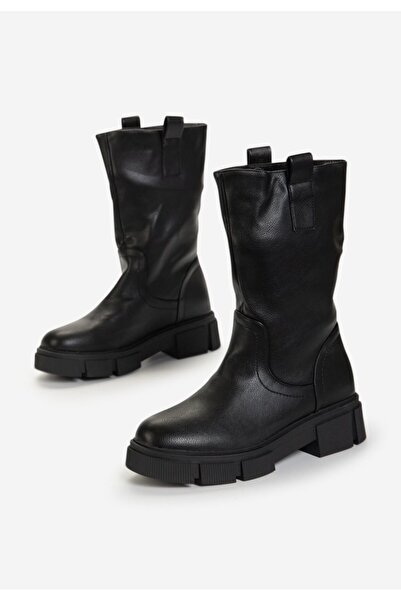 B T Shoes Černé nízké kozačky Sinorma