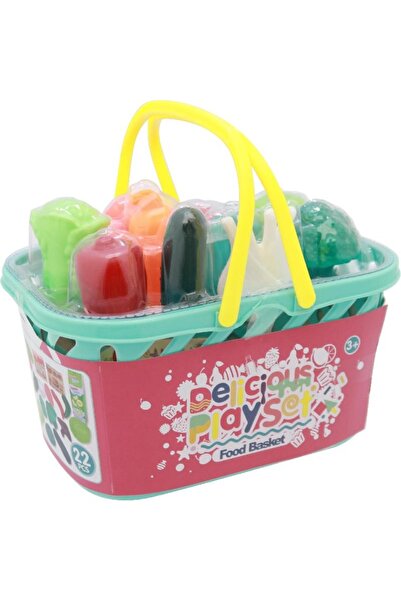 MASEN TOYS Delicious Play Set Food Basket: Vegetable Kid's Pretend Play