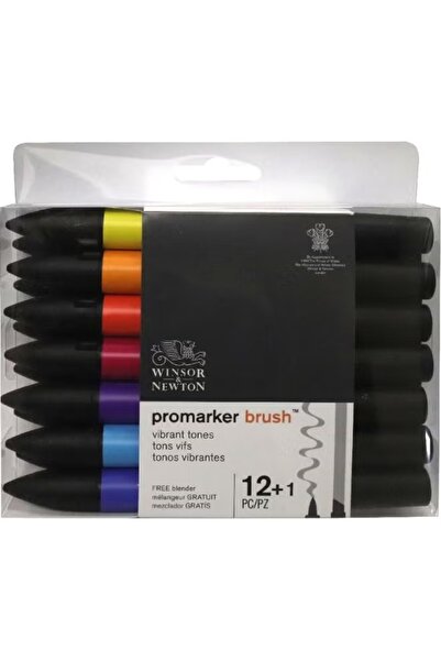 Winsor Newton ProMarker Vibrant Tones (13 Colors) Graphic Art Marker Set