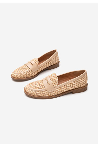 B T Shoes Khaki mokasíny dámske Luvenia