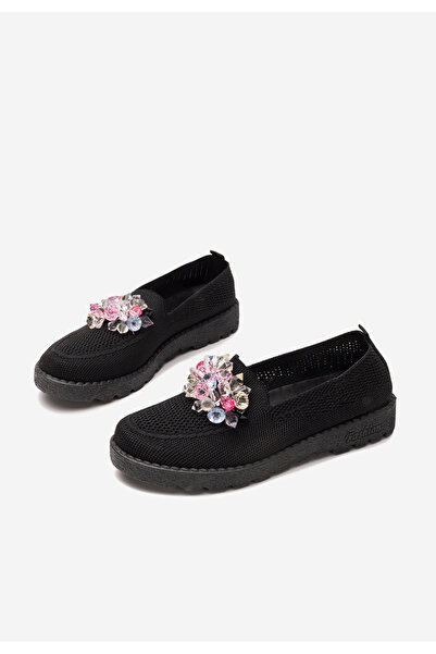 B T Shoes Čierne dámske letné mokasíny Quara V2