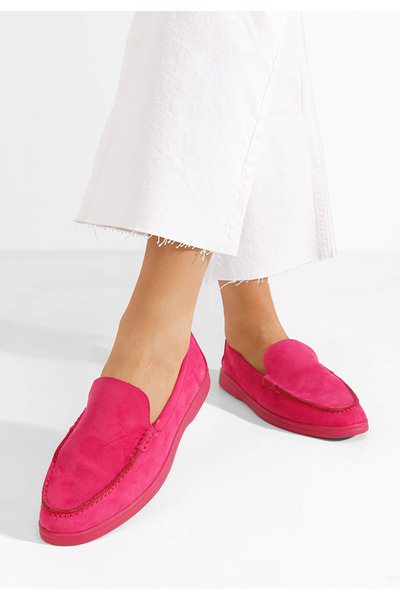 B T Shoes Fuchsiové dámské mokasíny Maceira V7