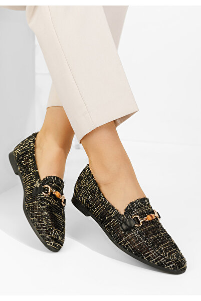B T Shoes Jayna women's black loafers