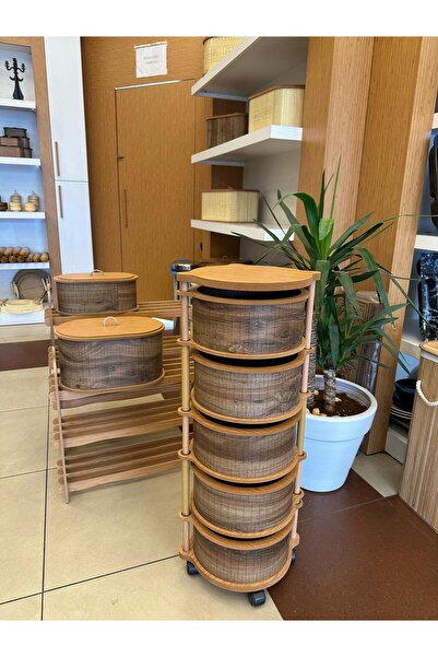 Genel Markalar Ahşap 5 Li Sebzelik