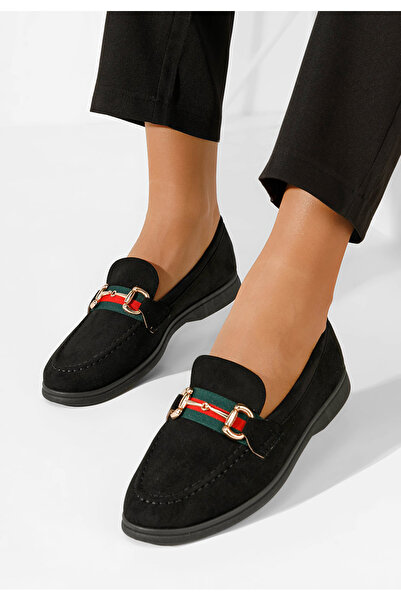 B T Shoes Abygail women's black loafers