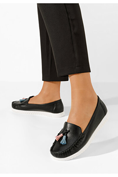 B T Shoes Μοκασίνια γυναικεια Sonja μαύρα