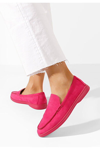 B T Shoes Fuchsiové dámské mokasíny Maceira V7