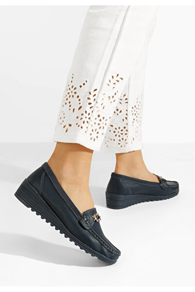 B T Shoes Μοκασίνια γυναικεια δερματινα Fahima Νειβι