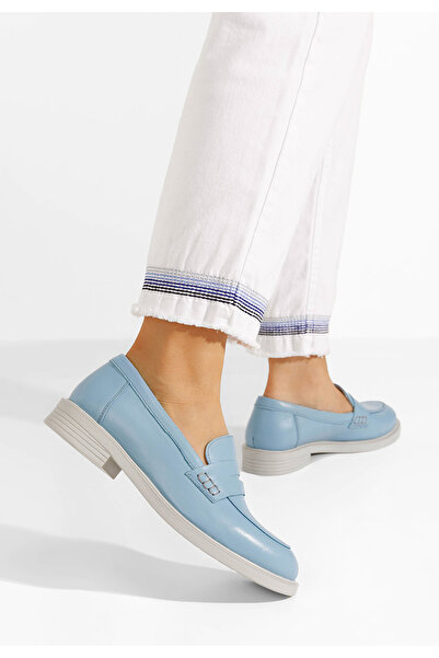 B T Shoes Γυναικεία λόαφερ Zalaya Γαλάζιο