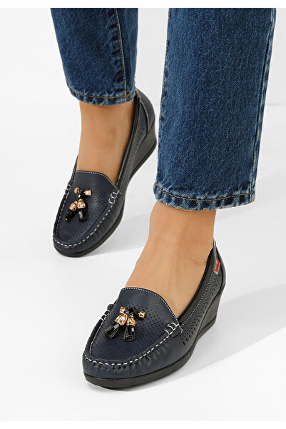 B T Shoes Μοκασίνια με πλατφόρμα Evomela Νειβι