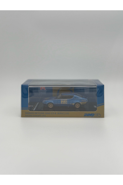 Inno 64 Models Inno64 1/64 Nissan Skyline 2000 GT-R (KPGC110), racing concept blue