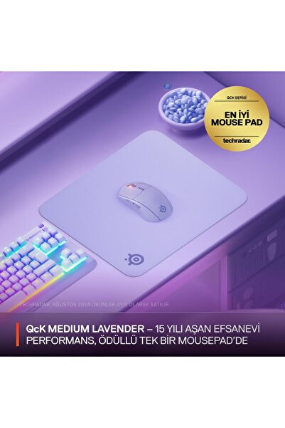 SteelSeries QcK Medium Gaming Oyun Mousepad - Lila