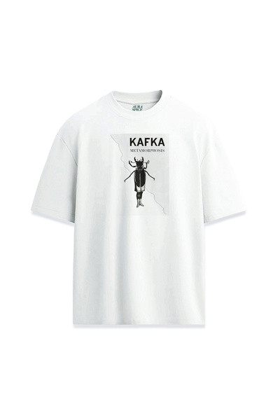 Darkia تي شيرت مطبوع بتصميم تأثيرات التحول لفرانز كافكا للجنسين