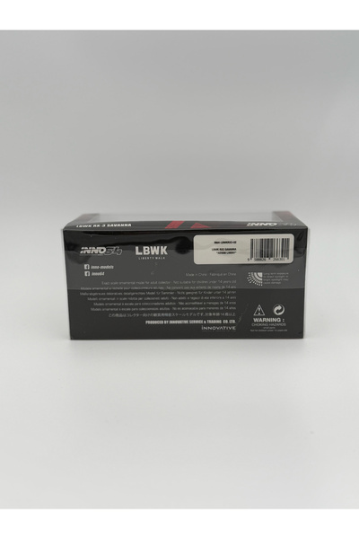 Inno 64 Models Inno64 1/64 Mazda RX3 Savanna LBWK Advan, black/red