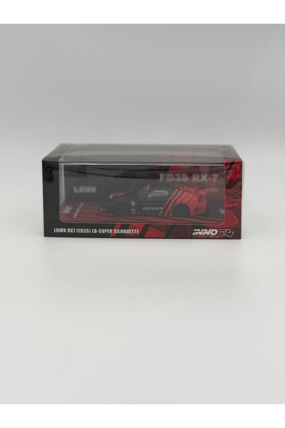 Inno 64 Models Inno64 1/64 Inno64 1/64 Mazda RX7 (FD3S) LB Super Silhouette Advan, black/red