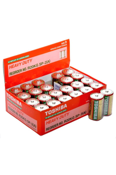 Toshiba Set 24 Baterii R20, D, Zinc, 1.5V,